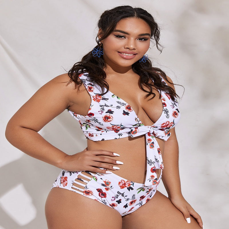 Plus Size Split Swimsuit