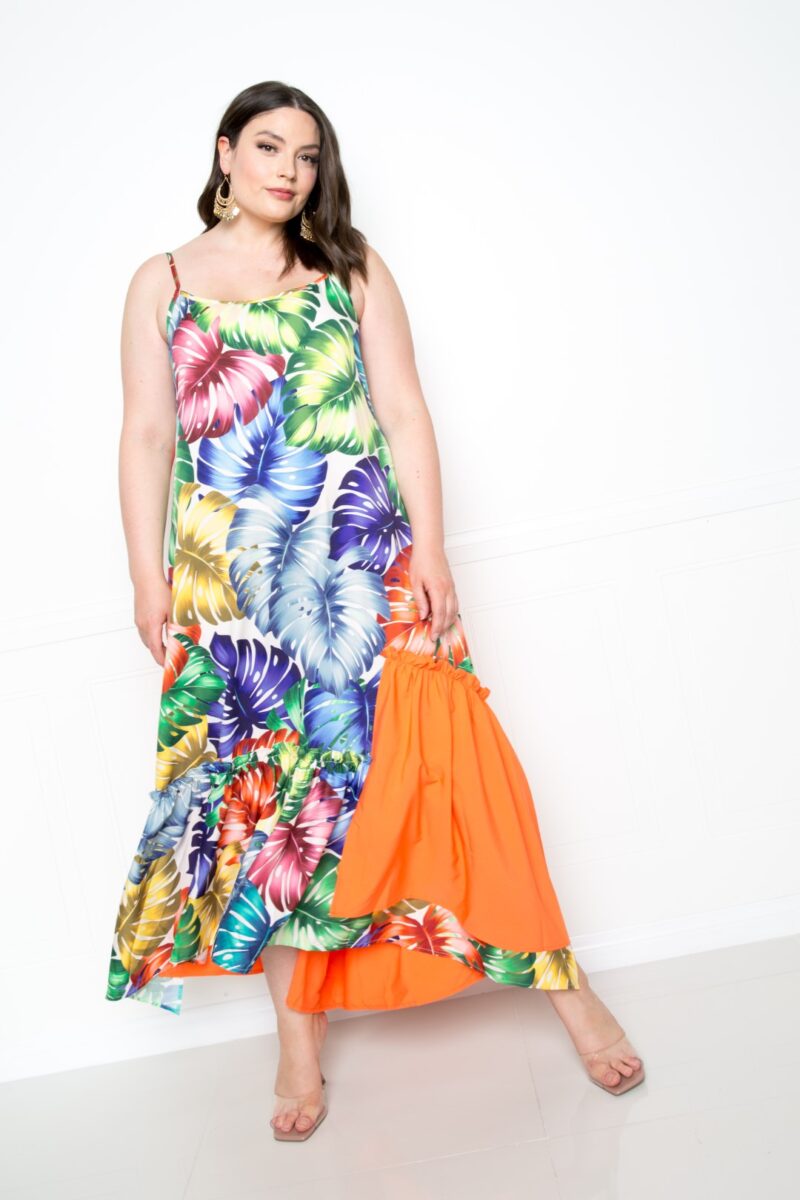 Splice Tropical Dress - Image 2