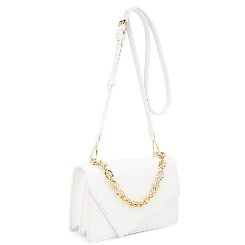 Smooth Plain Chain Link Crossbody Bag - Image 3