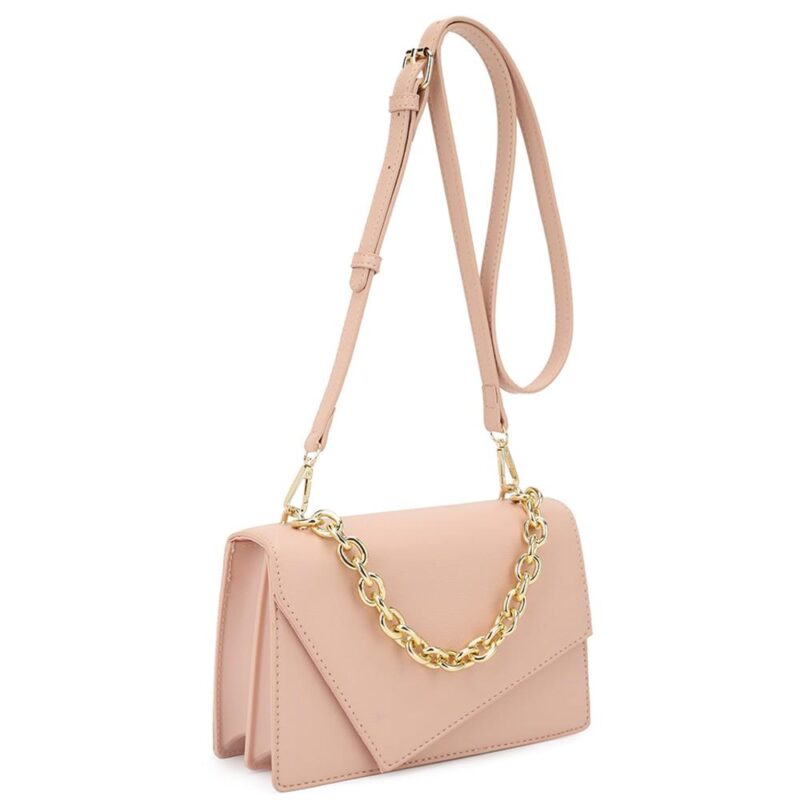 Smooth Plain Chain Link Crossbody Bag - Image 4