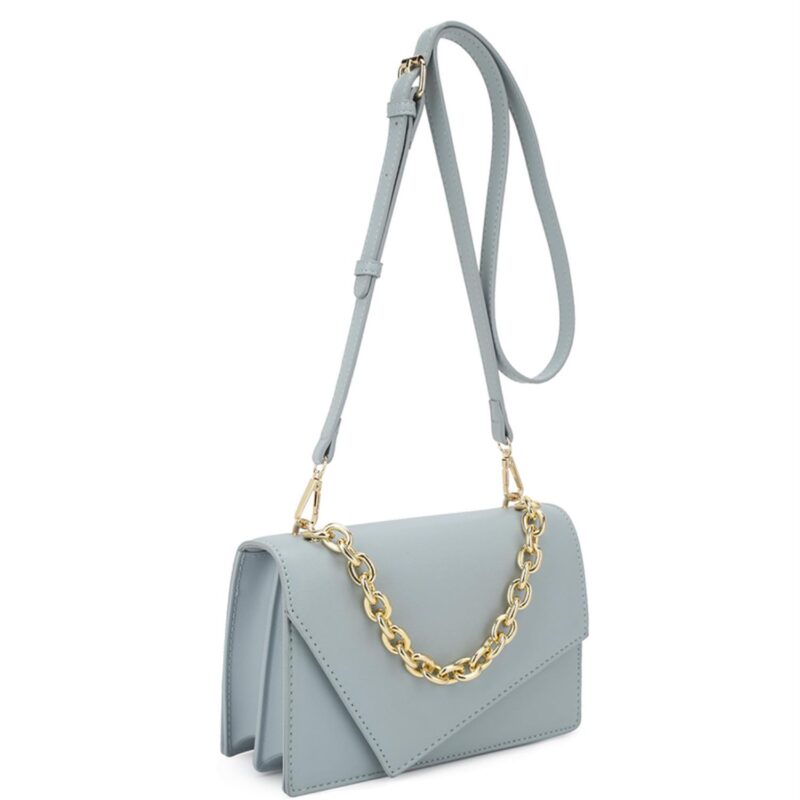 Smooth Plain Chain Link Crossbody Bag - Image 5