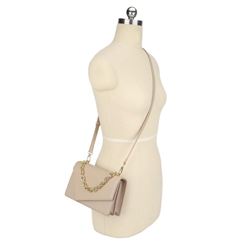 Smooth Plain Chain Link Crossbody Bag - Image 7