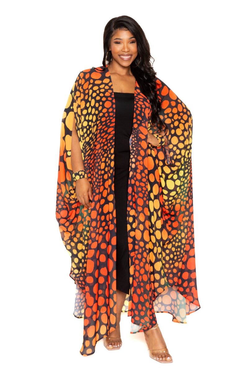 Dot Robe With Wrist Band - Image 3