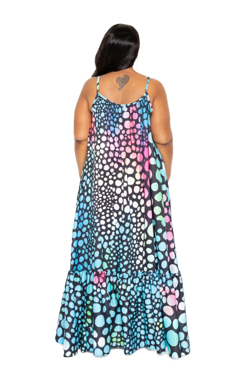 Printed Voluminous Maxi Dress - Image 5