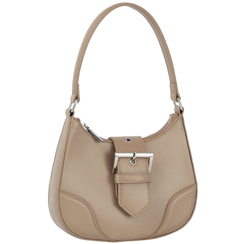 Fashion Buckle Curve Handle Shoulder Bag - Image 2