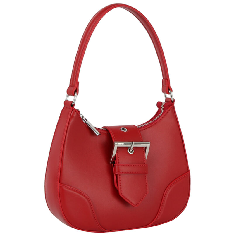 Fashion Buckle Curve Handle Shoulder Bag - Image 3