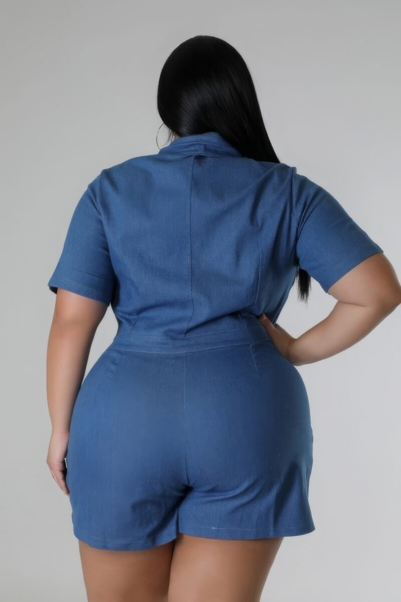 Semi-stretch Romper - Image 6